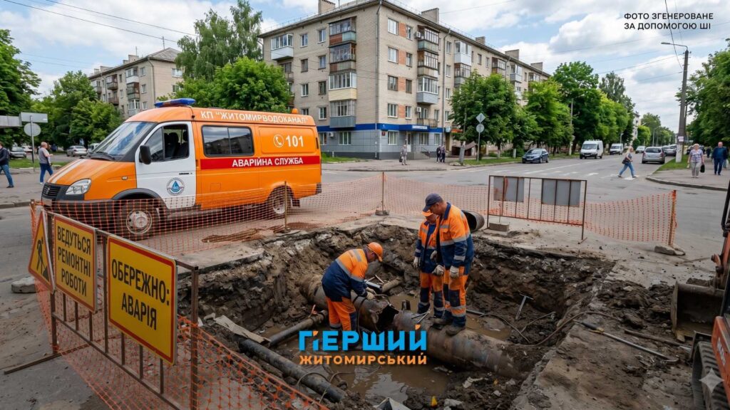 Аварія на трубопроводі: частина Житомира залишилася без води — Новини Житомира